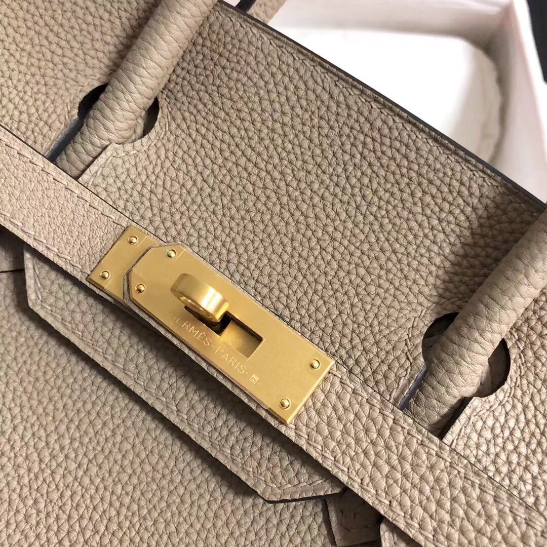 Hermes Birkin 35CM Togo Leather Handbag Grey